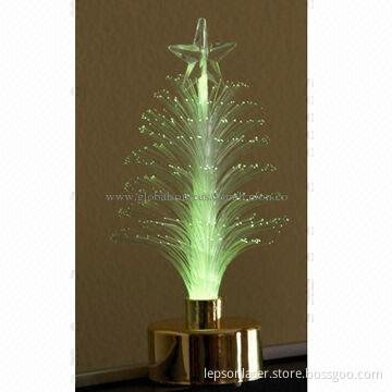 RGB Colorful Mini Cute LED Optic Christmas Tree Night Light